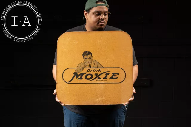 c. 1930s Moxie Soda Lapboard
