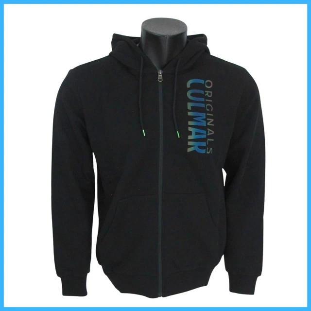 COLMAR felpa uomo cappuccio full zip logo 8293 5TK ABOUT 99 NERO estate 2022