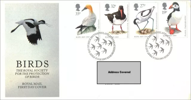GB 1989 Royal Society Protection of Birds RSPB FDC & Presentation Pack Nr 196 3
