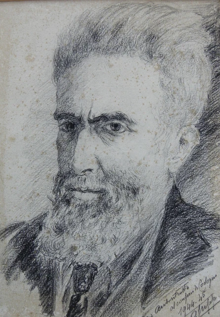 Angelo CRIPPA (Varallo Sesia 1882 – Genova 1970) Autoritratto a Codogno 1944-45