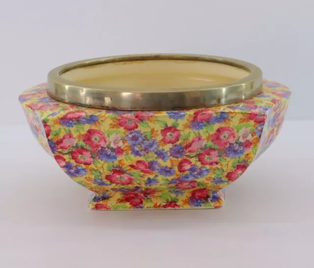 Royal Winton Grimwades Royalty Chintz Large Bowl Centerpiece English Porcelain