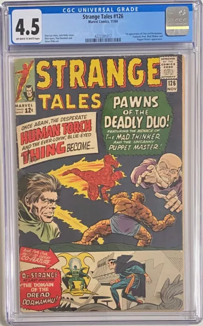 Strange Tales #126 - 1964 - First Appearance of Dormammu and Clea - CGC 4.5