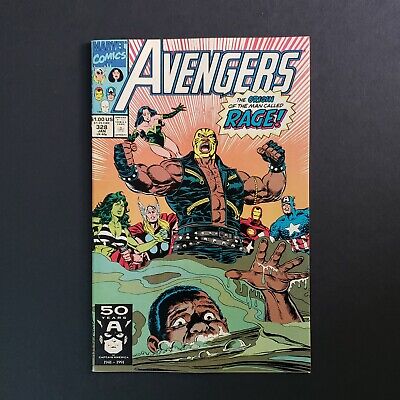 Avengers #328 | Marvel 1990 | Origin of Rage | VF/NM
