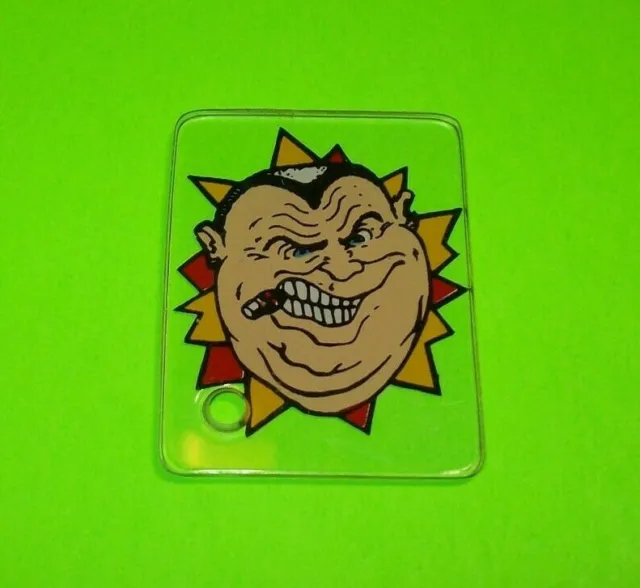 Mousin Around Pinball Machine Plastic Key Chain Game Promo Cigar Man 1989
