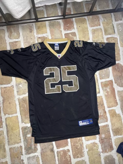 Reebok NFL On Field Reggie Bush #25 New Orleans Saints Jersey Youth Size XL