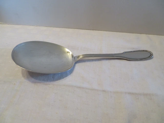 Grande Cuillère Ancienne En Argent Massif - Poinçon Minerve - Orfèvre AD - 85 Grammes