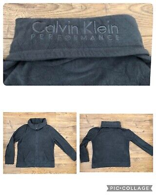 Calvin Klein grigio Giacca in Pile Taglia L