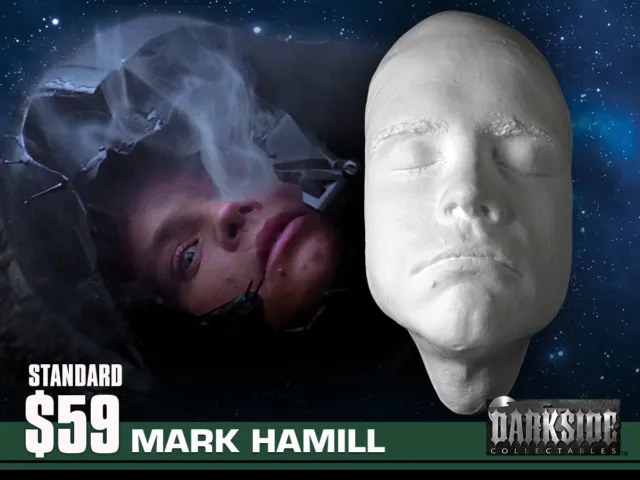 NEW MARK HAMILL LIFE-SIZE Life Cast Life Mask in Lightweight White Resin