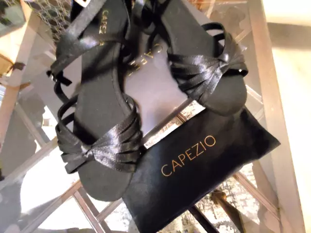 NEW with Bag And Box Capezio  Ballroom Shoes Size 10.5 W - Made in Italy BLACK 3