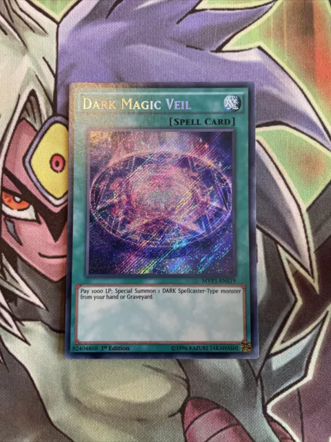 MVP1-ENS19 Dark Magic Veil Secret Rare 1st Edition NM Yugioh Card