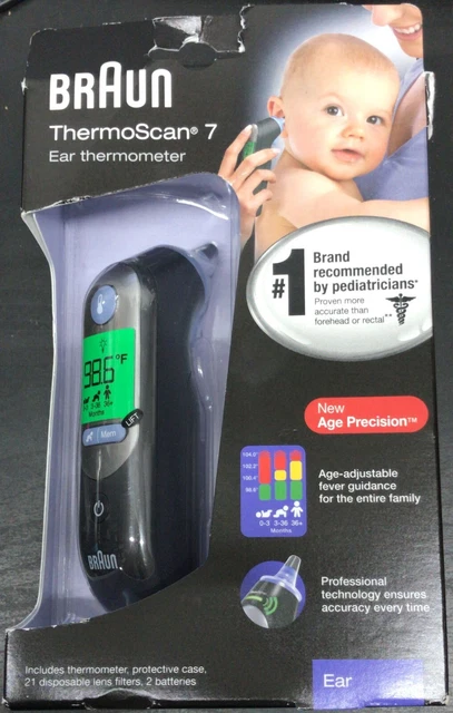 Braun Thermo Scan 7 Digital Ear Thermometer IRT6520 • Black (H3)