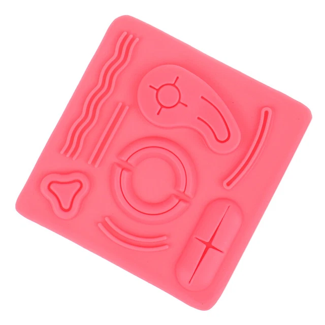 1 pz modulo punto 3D modulo stuoia pelle cucitura in silicone laparoscopica RODE