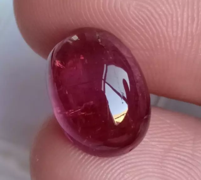 Natural Pink Tourmaline Cabochon Oval 7.73 Cts Untreated Unheated Loose Gemstone