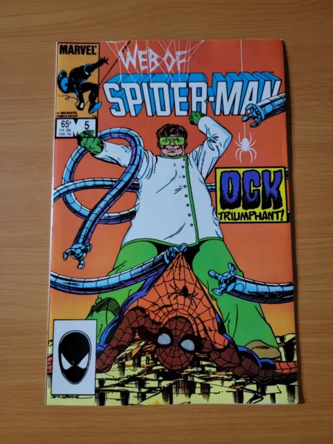 Web of Spider-Man #5 Direct Market Edition ~ NEAR MINT NM ~ 1985 Marvel Comics