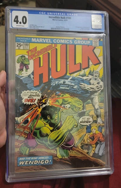 Incredible Hulk #180 CGC 4.0 * 1st Appearance Wolverine Key App * Off White Pgs
