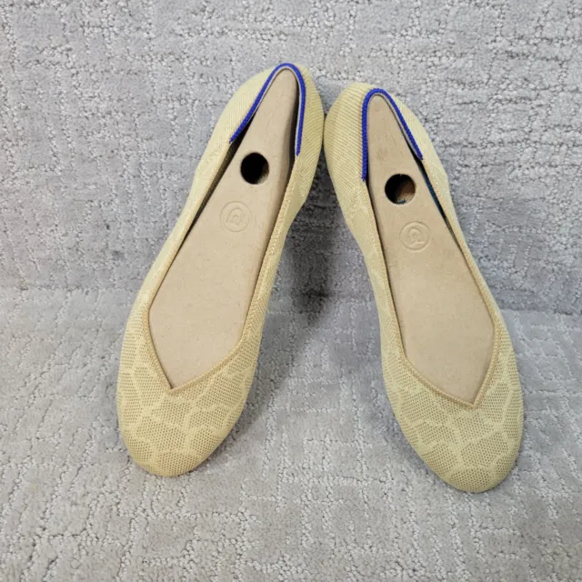 Rothy's The Flat Women's Size US 9 Sahara Gold Giraffe Print Slip On Flat Ballet