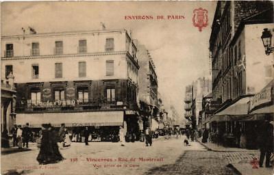 CPA AK VINCENNES Rue de Montreuil vue prise de la Gare (672186)