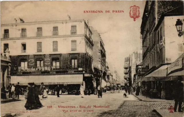 CPA AK VINENNES Rue de Montreuil view taken from the station (672186)