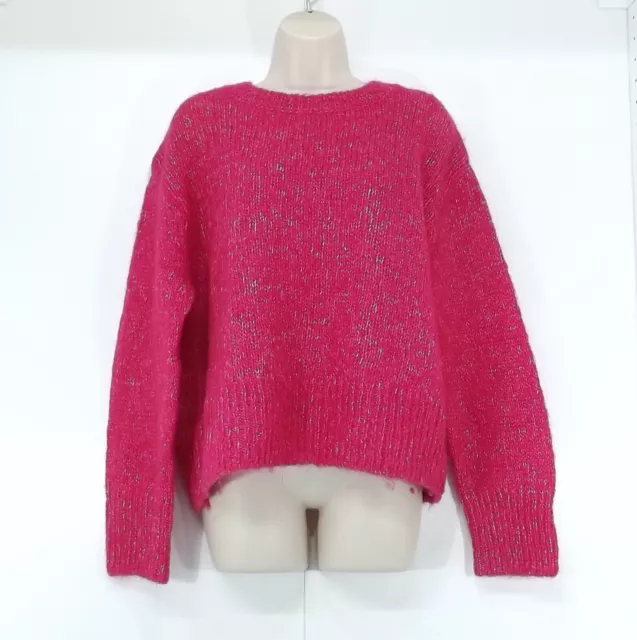 Pink Chunky Knit Wool