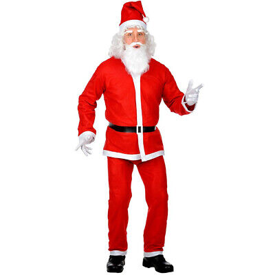 Travestimento Babbo Natale Vestito Completo Natalizio Santa Claus PS 01460