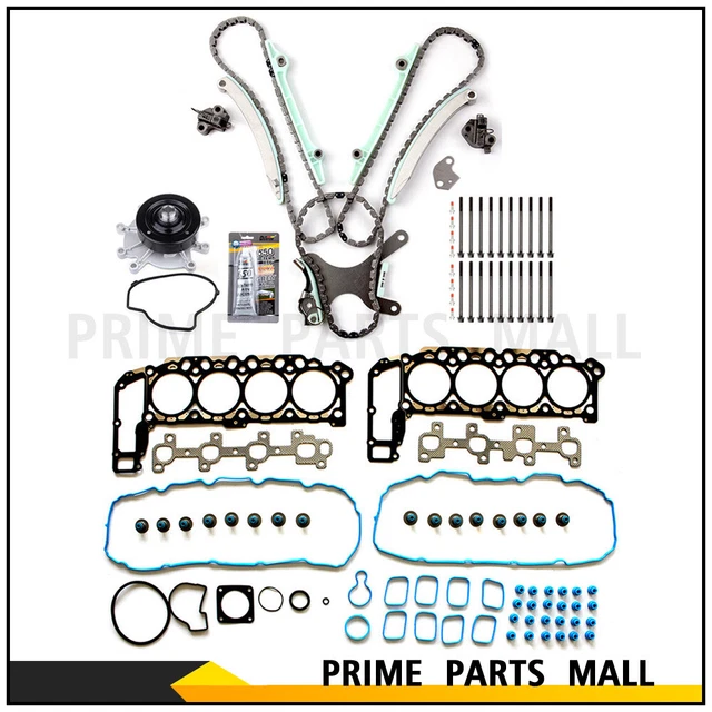 HEAD GASKET BOLTS Set Timing Chain Water Pump For 20022003 Dodge Ram