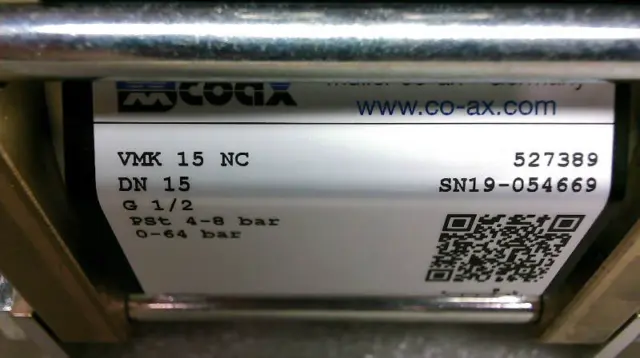 CO-AX Vmk 15 Nc Valvola Coassiale Pneumatica Completa 1/2 0-64 BAR - Nuova senza Scatola 3