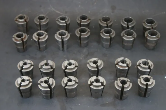 Lot of 26 Balas & Sandvik C-8 Collets 7/16"-1" CNC Metal Lathe Milling Machine