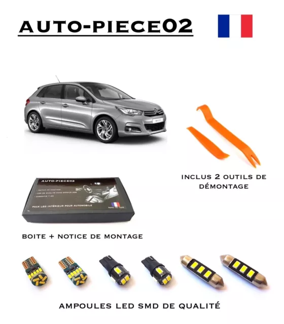 Pack FULL LED intérieur pour Citroen C4 II