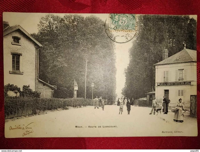 60 Oise - MOUY - Route de Liancourt (Bertrand éditeur)