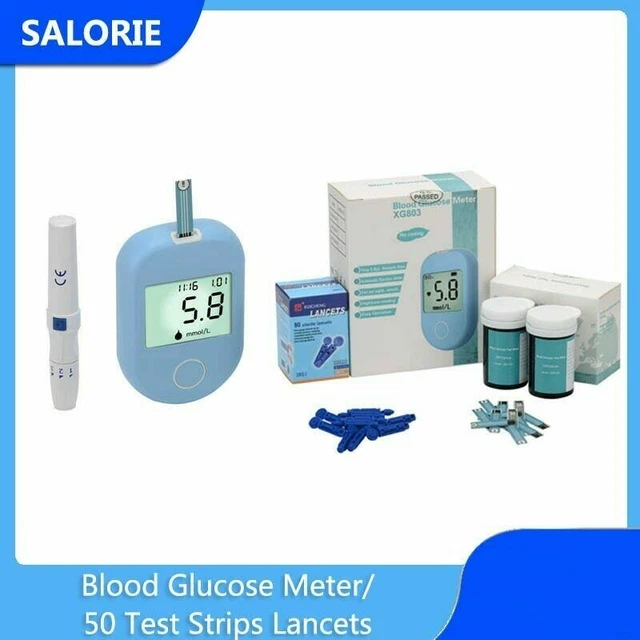 MEDICAL BLOOD GLUCOSE Meter Glucometer Diabetes Tester Blood Sugar ...