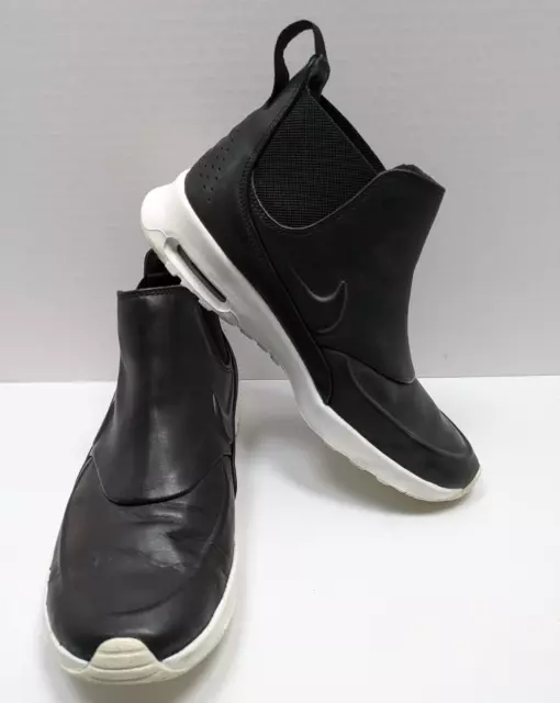 Nike Air Max Thea Mid Black Sail Womens Size 8.5 Leather EUC 859550-001