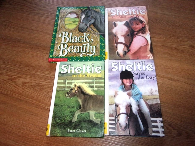 Black Beauty Carr Sheltie Rescue Save Day Shetland Pony Clover Horse Book Lot