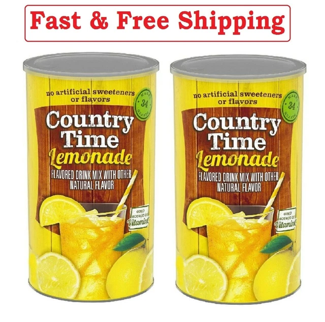 COUNTRY TIME LEMONADE Naturally Flavored Powdered Drink Mix 82.5 oz (2