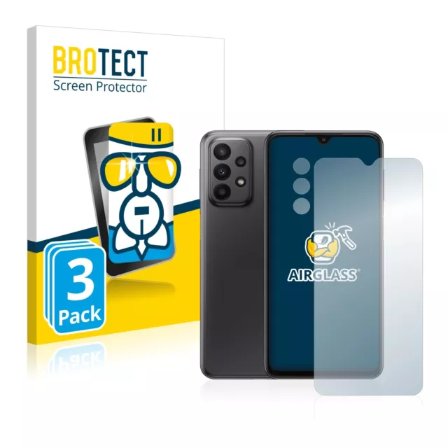 3x BROTECT Panzerglasfolie für Samsung Galaxy A23 5G (Display+Kamera) Schutz