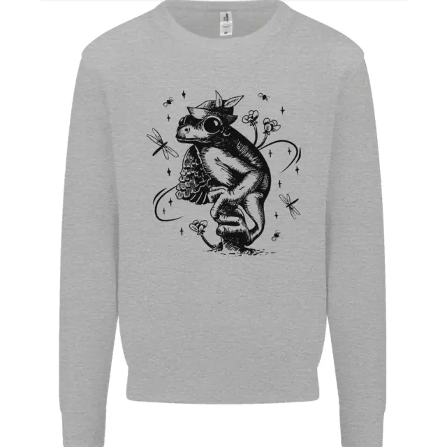 A Frog on a Mushroom Mens Sweatshirt Jumper