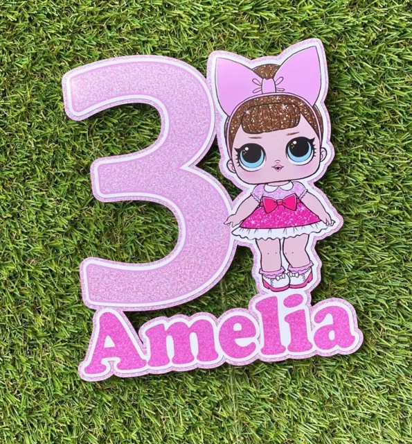 CUSTOM LOL Doll Cake Topper Party Birthday Personalised