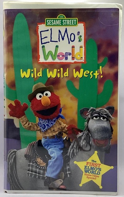 Elmo's World Wild Wild West 2001 Vhs ELMO'S WORLD - Wild Far West ! VHS 2001 Clamshell **Achetez 2 Obtenez 1