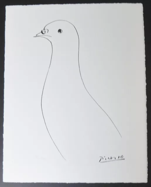 Pablo Picasso Marge Du Buffon Suite Pigeon Pl. Xxix Hand Nummeriert Signé Cubism