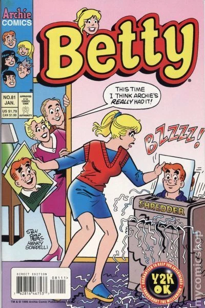 Betty #81 VG 2000 Stock Image Low Grade