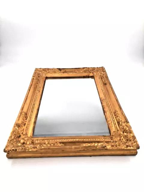 Pequeño Oro Espejo de Pared Espejo de Baño Maquillaje Vintage 36x27 CM ✅
