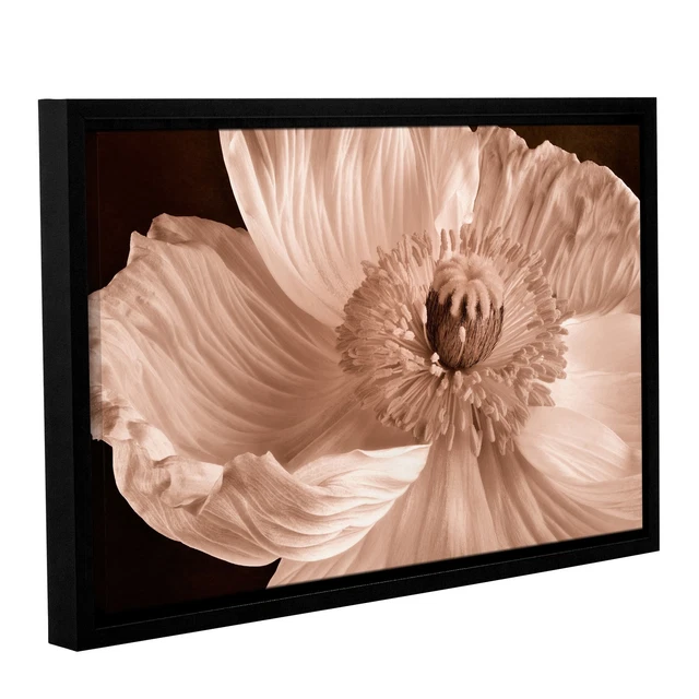 ArtWall Cora Niele's Poppy Gallery Wrapped Floater-framed  Small