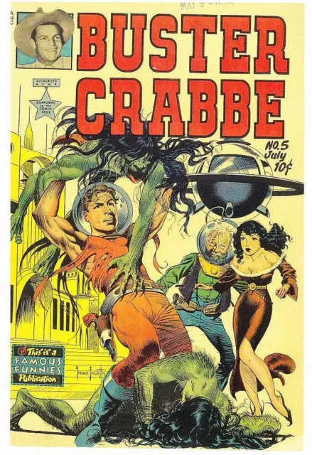 BUSTER CRABBE #5 color reprint & other Al Williamson & Roy Krenkel art, Frazetta