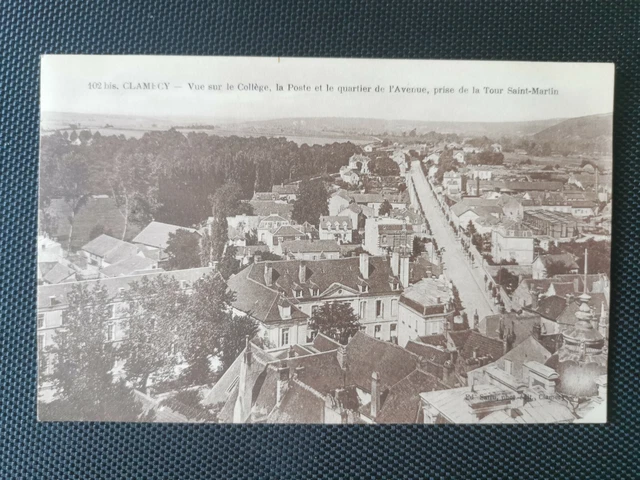 CPA 58 CLAMECY - View of the College - La Poste et le Quartier de l'Avenue