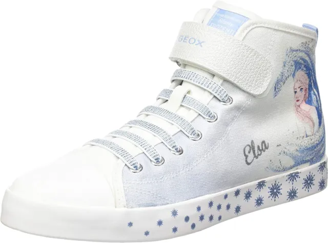 Geox Sneakers Elsa Ciak Scarpe da ginnastica alte ragazze congelate 2 scarpe Disney 13 UK bambino