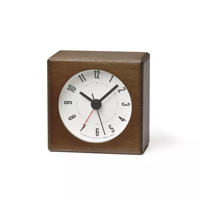 Lemnos Tour Clock Alarm clock Meteor JH17-05 BW