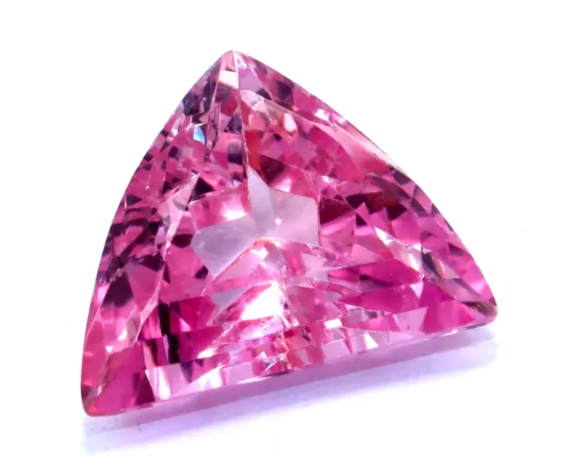 Natural Certified 14.20 Ct Pinkish Montana Shiny Sapphire Fancy Cut Gemstone A++