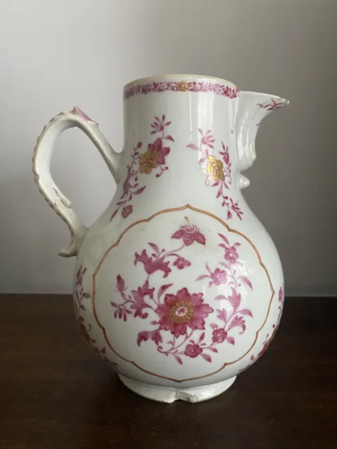 Pot Verseuse Théière Porcelaine De Chine Famille Rose Époque Qianlong 18 Eme