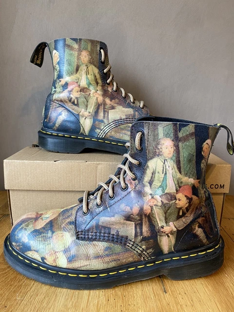 DR. MARTENS RARE Museum Renascence Art Hogarth 1460 Pascal Boots UK 9 EU 43 Good 119.99 PicClick UK