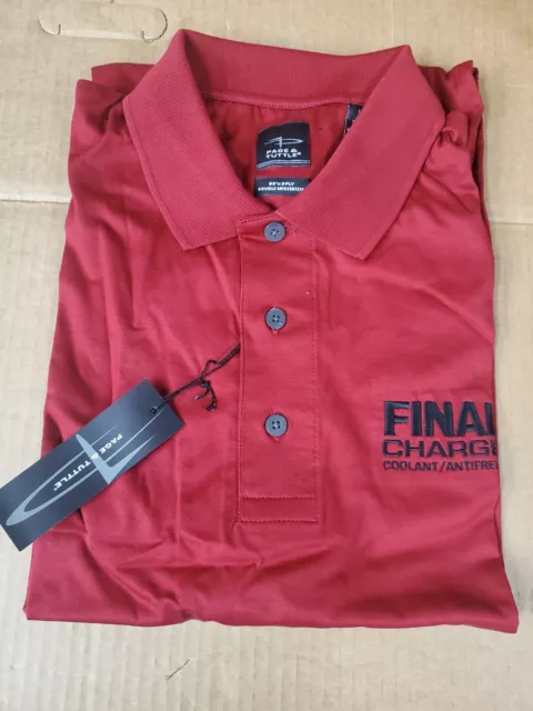 Dealer Sales promo Golf Shirt  Final Charge Antifreeze button Large Page Tuttle