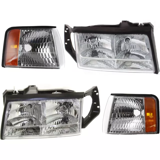 Headlight Driving Head light Headlamp  Driver & Passenger Side for De Ville